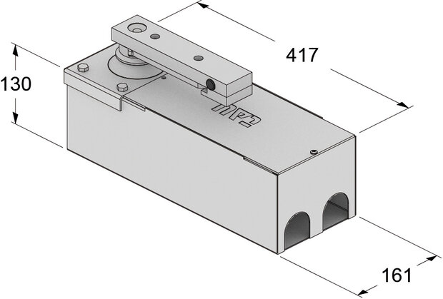 Ondergrondse poortopener SuperJack SW31000 met Wifibediening